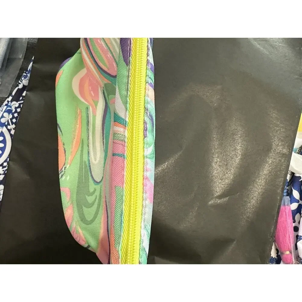 Clinique 2x Multicolor Pastel Swirl Makeup Bag 9